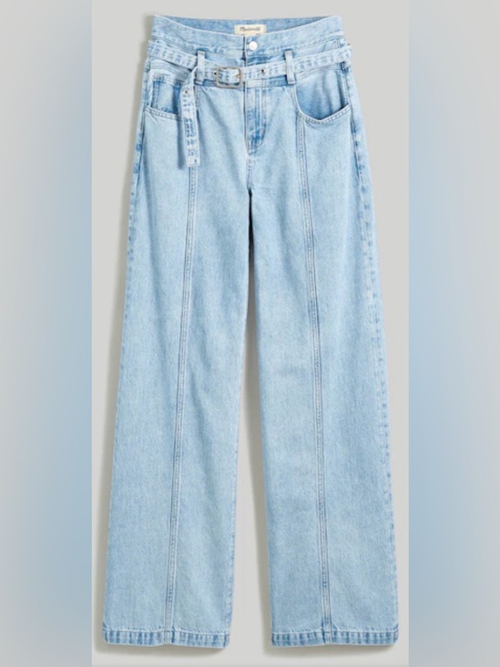 Madewell Denim - Madewell Belted Baggy Jeans 32
